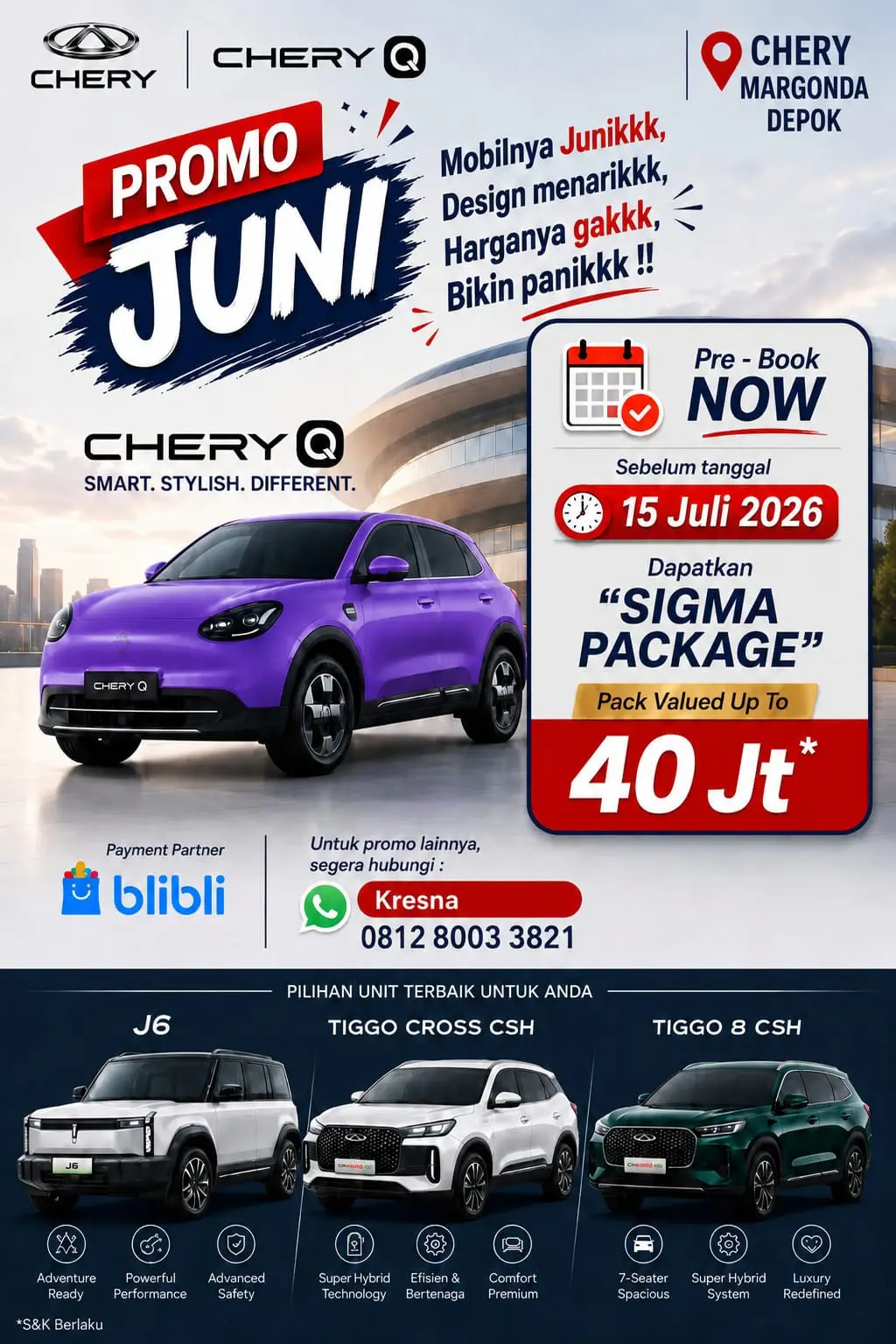 Promo Chery Margonda Depok - Chery Depok 2026
