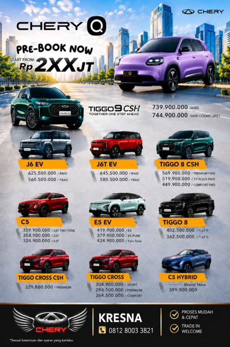 Harga Promo Chery Depok  – 2026 - Promo Chery Depok 2026
